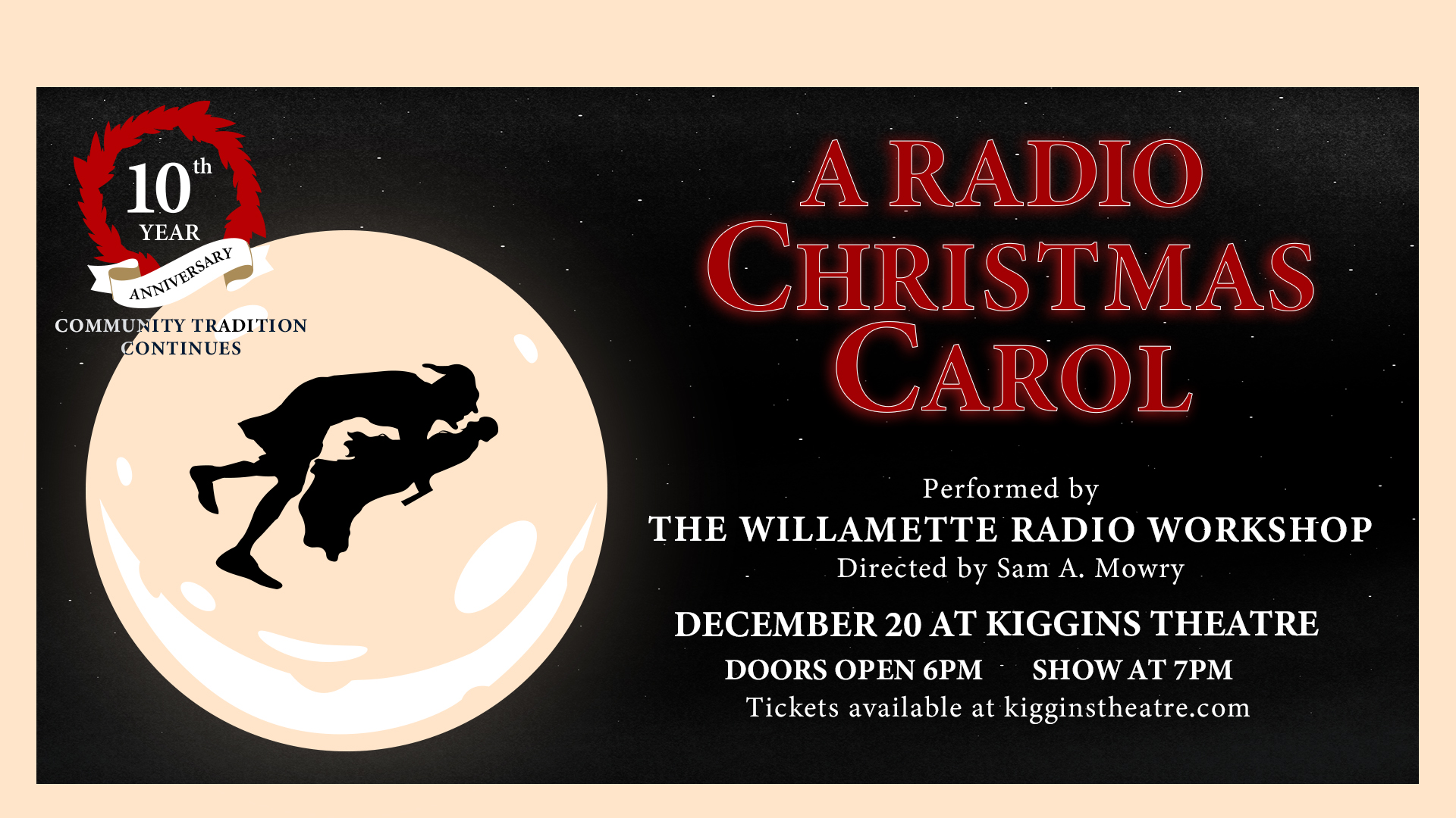 A Radio Christmas Carol landscape poster 2023